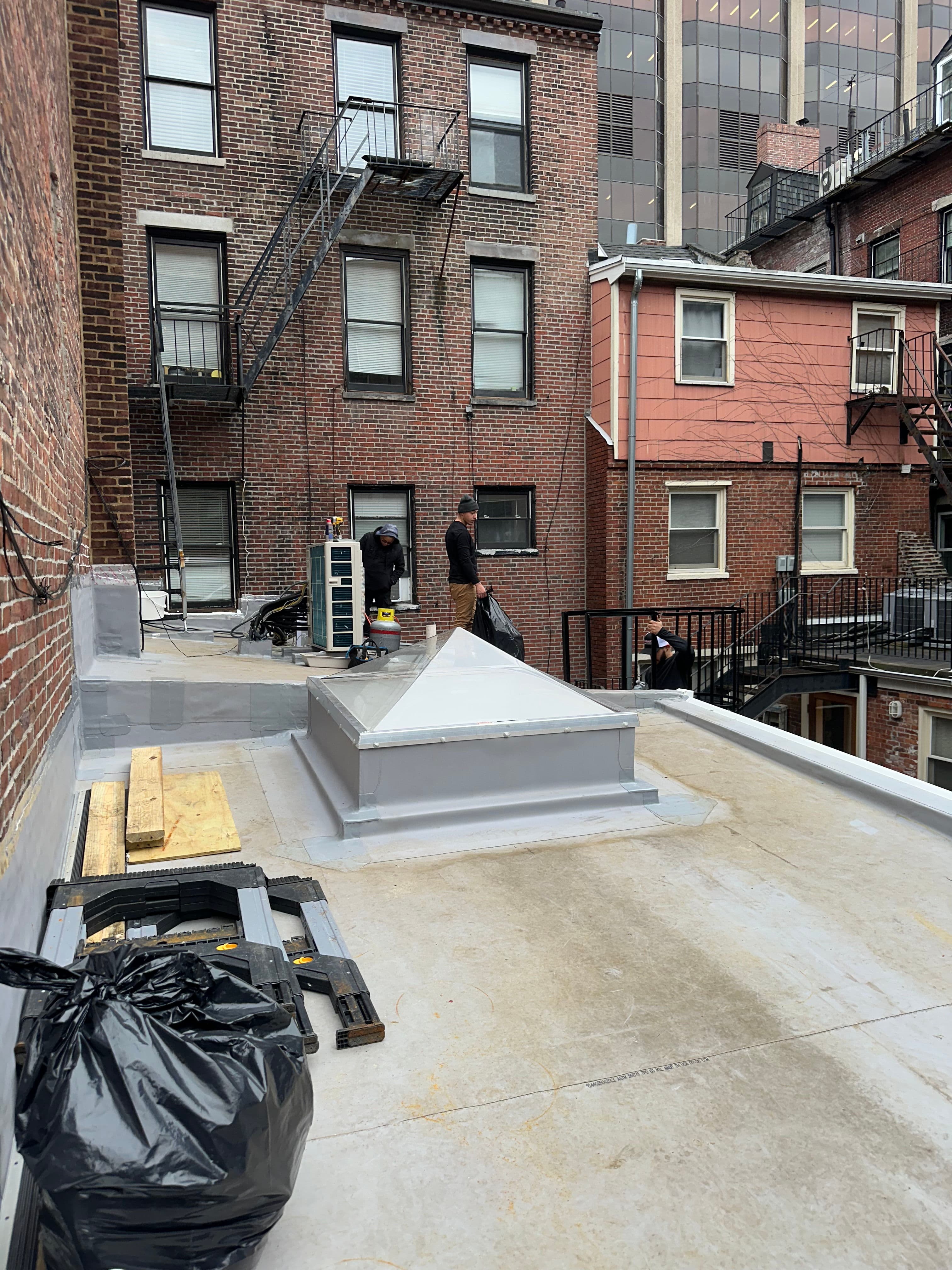 Project TPO Membrane Roof and Skylight Installation in Boston image
