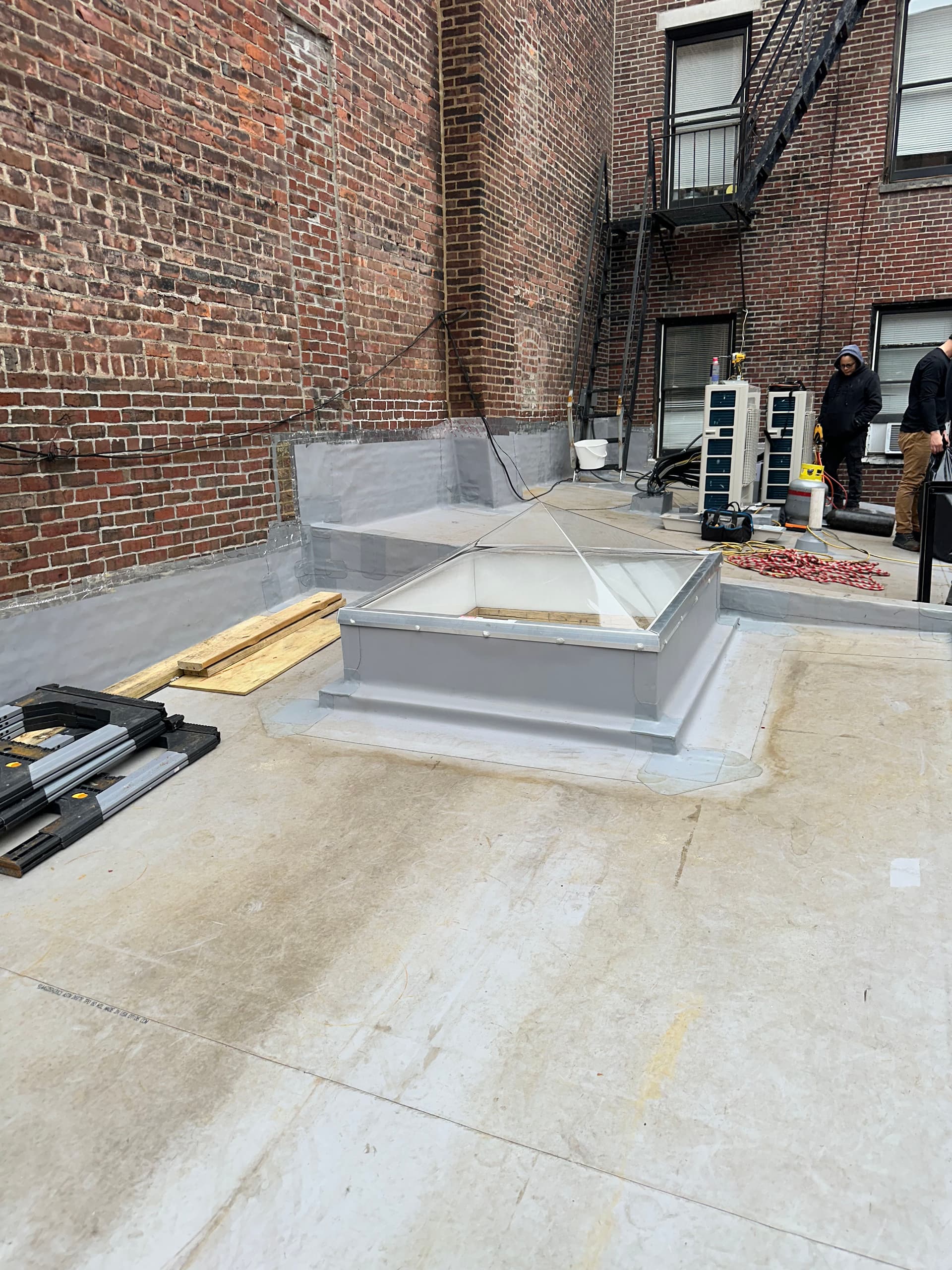 Gallery photos for TPO Membrane Roof and Skylight Installation in Boston: Image #1