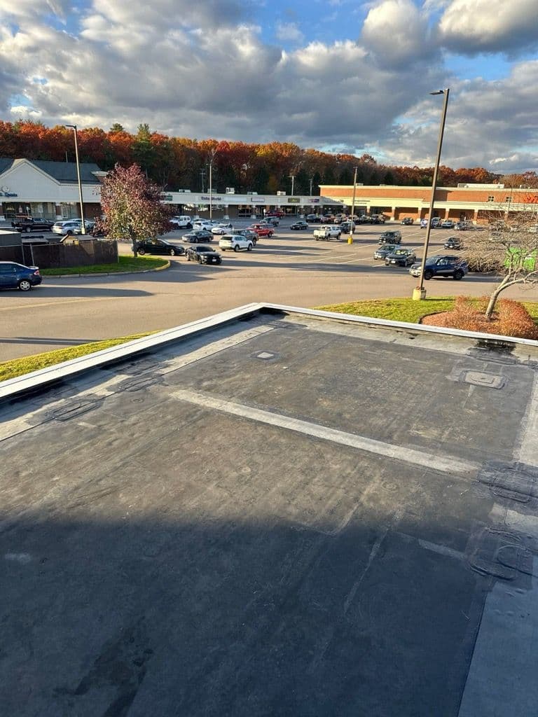 Gallery photos for New Flat Roof Installation at Bank of America Kiosk in North Attleboro: Image #1