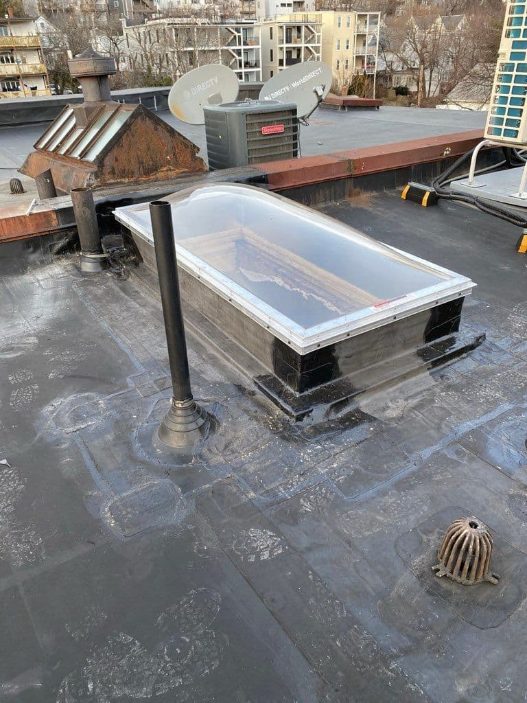 Gallery photos for Skylight Installation on EPDM Roofs in Boston MA: Image #1