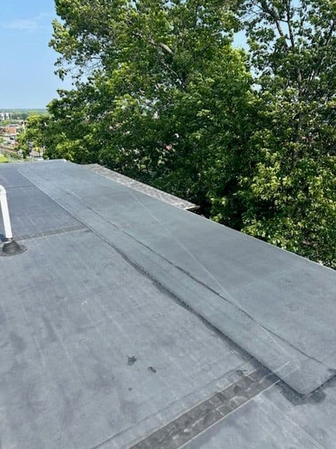 Gallery photos for Roof Cricket Installation for EPDM Roofs in Roslindale: Image #1