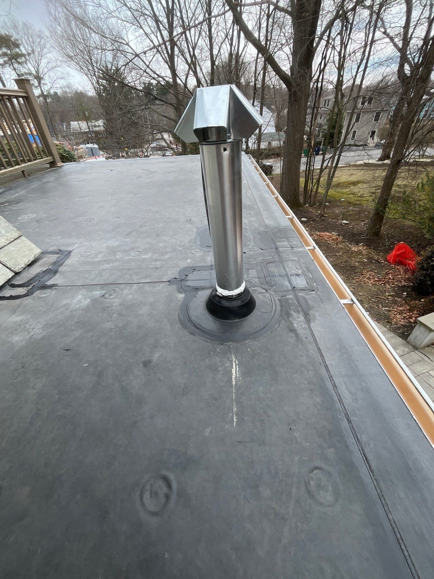 Gallery photos for EPDM Rubber Membrane Roof Installation in Newton MA: Image #2