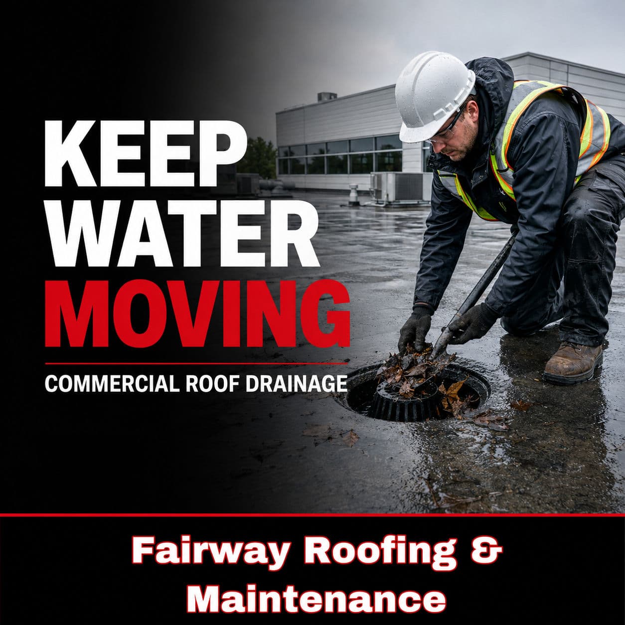 Commercial Roof Drainage Maintenance That Prevents Bigger Problems image