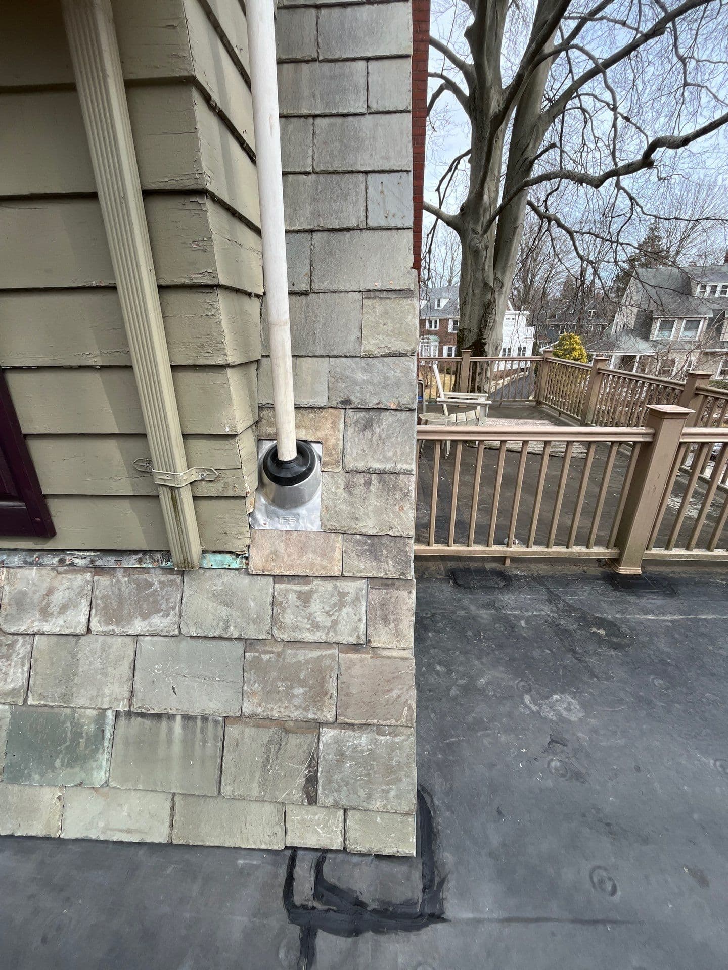 Gallery photos for EPDM Rubber Membrane Roof Installation in Newton MA: Image #1